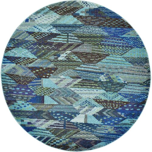 Unique Loom Barcelona Blue Area Rug