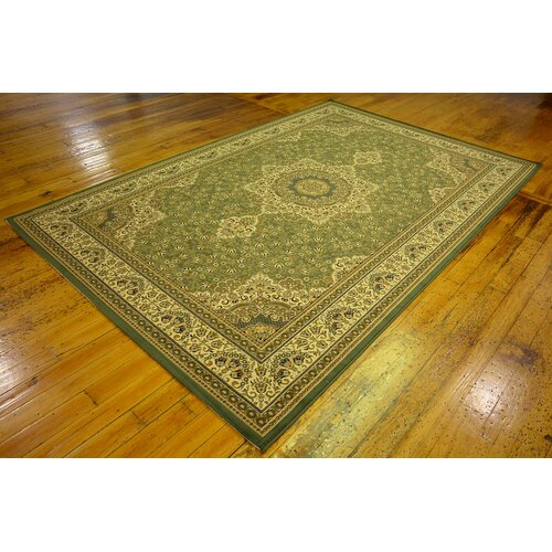 Kashan Green Area Rug | Wayfair