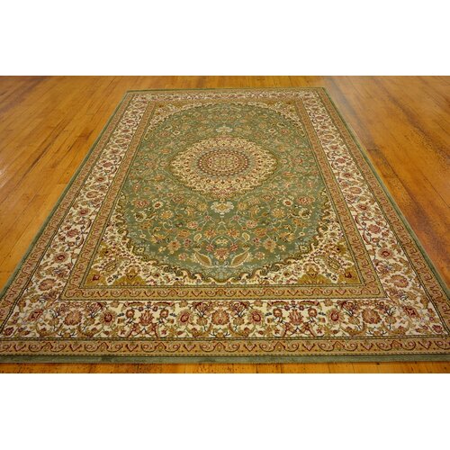 Unique Loom Tabriz Light Green Area Rug