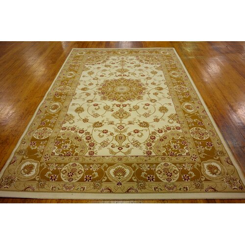 Tabriz Ivory Area Rug by Unique Loom