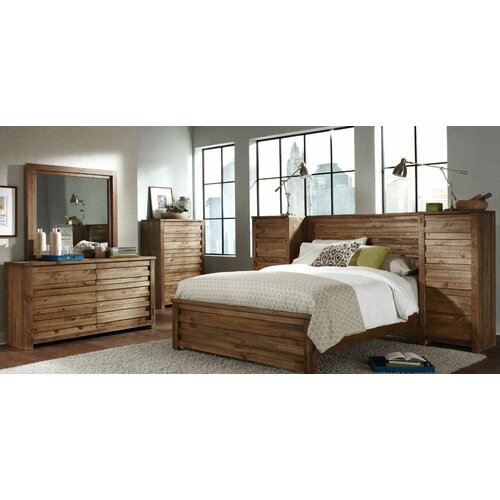 Loon Peak Blue Spruce Wood Headboard