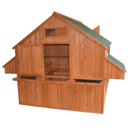 Pawhut Deluxe Extra-Large Backyard Chicken Coop/Hen House 