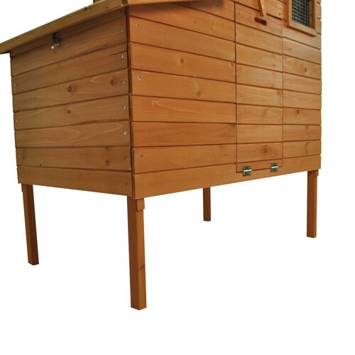 Pawhut 64 Chicken Coop Hen House W Nesting Box And Outdoor Run 0 3 