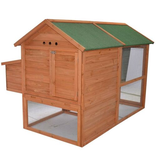 Pawhut Wooden Backyard Hen House Chicken Coop &amp; Reviews | Wayfair