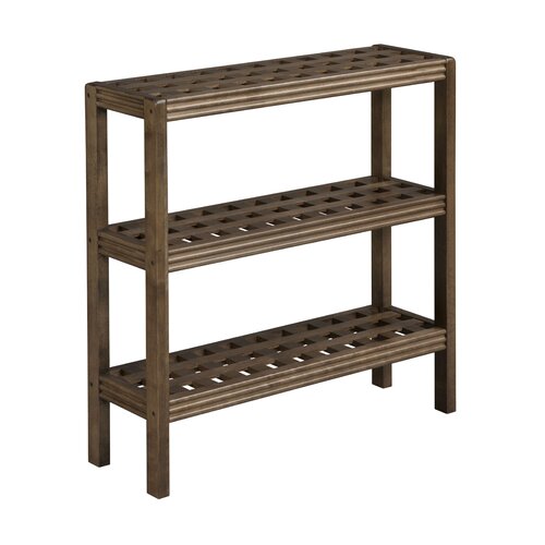 New Ridge Home Goods Beaumont Solid Birch Wood 3 Shelf Console / Shoe