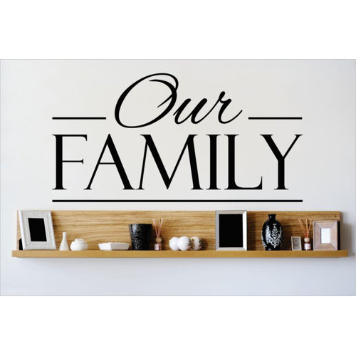 Our Family Wall Decal by Design With Vinyl