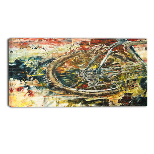 Mountain Bike by Designart Graphic Art on Wrapped Canvas | Wayfair