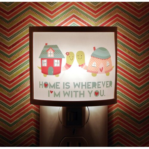 Home is Wherever Im With You Night Light by Common Rebels