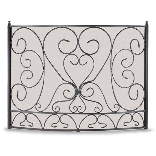 Shakespeares Garden 1 Panel Steel Fireplace Screen by Pilgrim Hearth