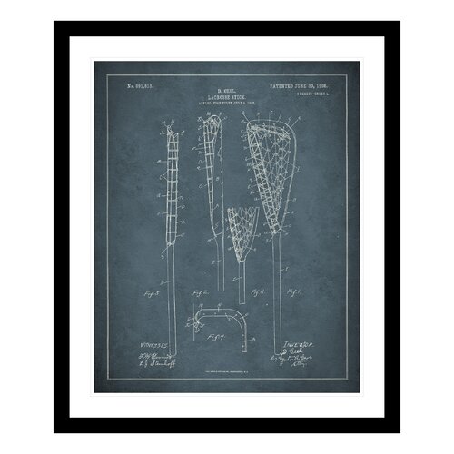 1908 Lacrosse Patent Framed Photographic Print by ReplayPhotos