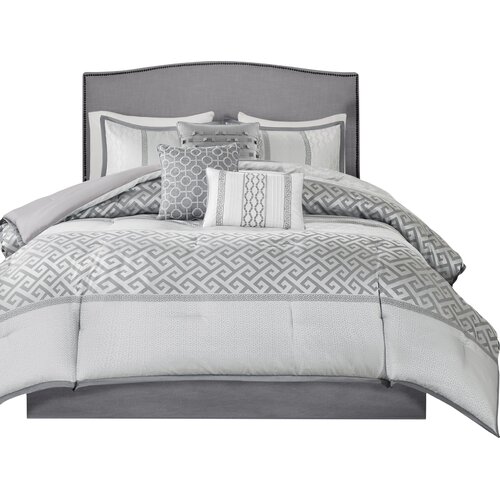 madison park bennett 7 piece comforter set aqu