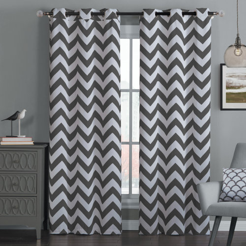 Avondale Manor Blackout Chevron Curtain Panel & Reviews Wayfair