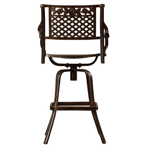 Rosalind Wheeler Labadie 29.5 Bar Stool with Cushion