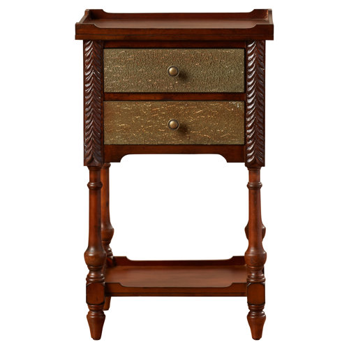 Rosalind Wheeler Basham 2 Drawer Nightstand