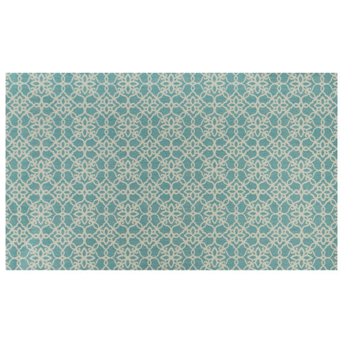 Aqua Blue and White Area Rug Wayfair