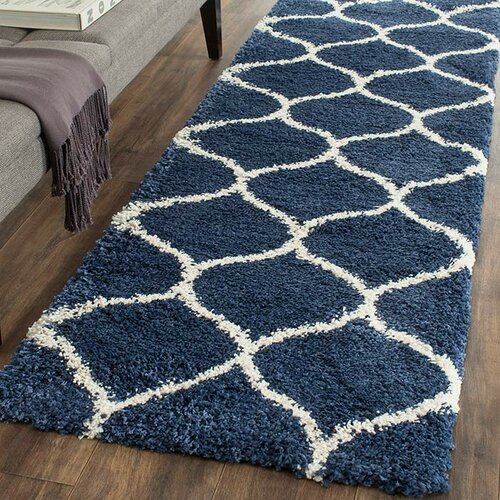 Brayden Studio Humberto Navy / Ivory Area Rug