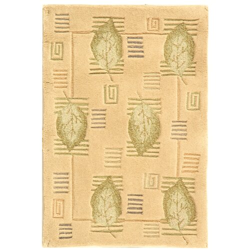 Berkeley Beige Leaves Area Rug by Safavieh