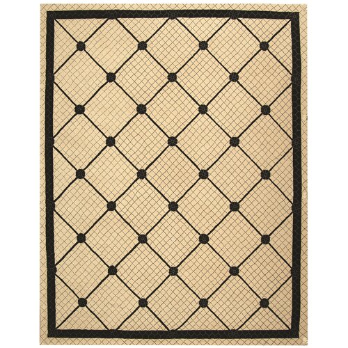 Newport Ivory/Black Geometric Area Rug by Safavieh