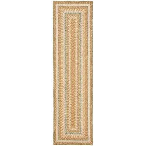 Safavieh Braided Tan/Multi Area Rug