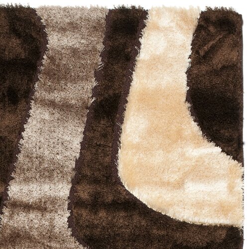 Safavieh Miami Shag Brown/Beige Rug