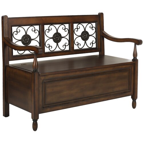 Safavieh Erica Wood Storage Entryway Bench