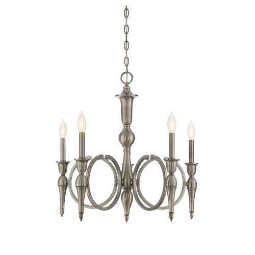 Shannon 5 Light Candle Chandelier by Savoy House