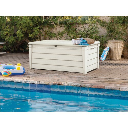 Keter Brightwood 120 Gallon Plastic Deck Box