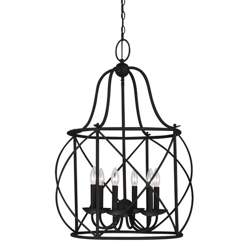 Turbinio 6 Light Foyer Lantern Pendant by Sea Gull Lighting