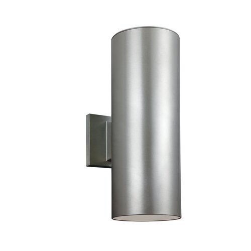 Sea Gull Lighting Outdoor Bullets 2 Light Wall Sconce