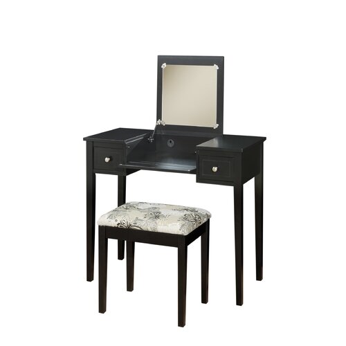 Linon Vanity Set with Mirror