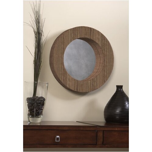 Linon Water Hyacinth Round Mirror