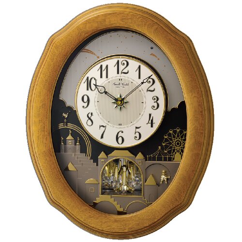 Rhythm U.S.A Inc Timecracker Golden Wall Clock