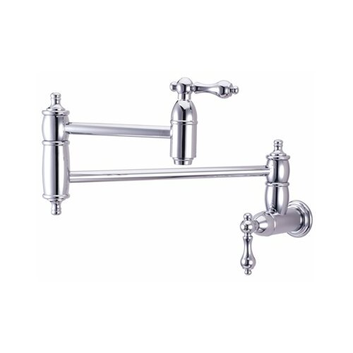 Decorative Double Handle Wall Mount Pot Filler Faucet by Elements of