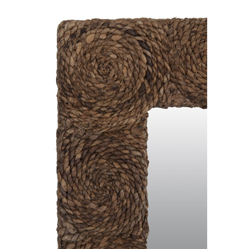 Jeffan Buzz Large Rectanglular Abaca Mirror & Reviews Wayfair