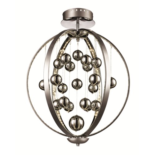 Ornamental Globe 1 Light Semi Flush Mount by TransGlobe Lighting