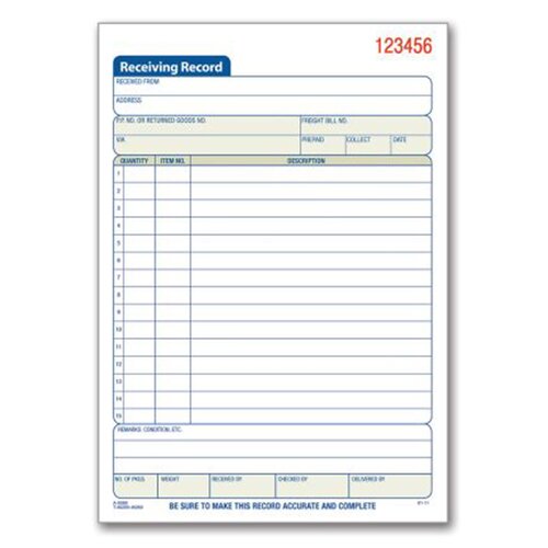 Shipping Receiving Forms Free