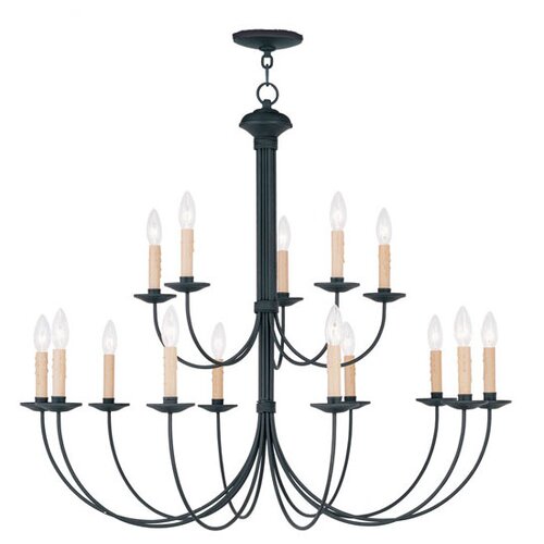 Heritage 15 Light Chandelier by Livex Lighting