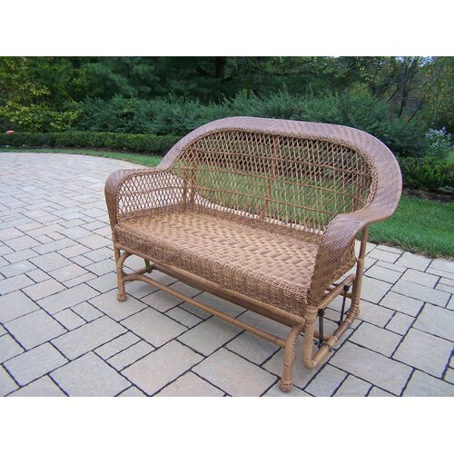 Oakland Living Coventry Wicker Glider