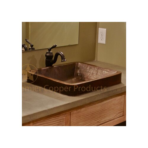 Premier Copper Products Skirted Vessel Bathroom Sink