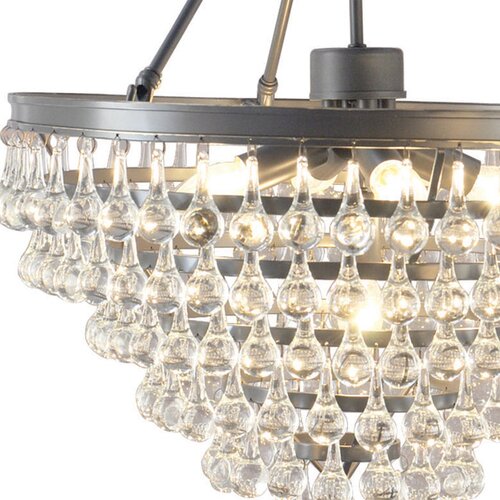 Yosemite Home Decor Eleanor Lake 5 Light Crystal Chandelier