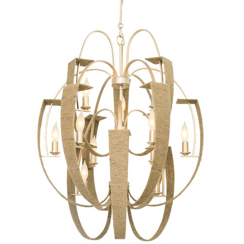 Tinali 12 Light Candel Chandelier by Varaluz