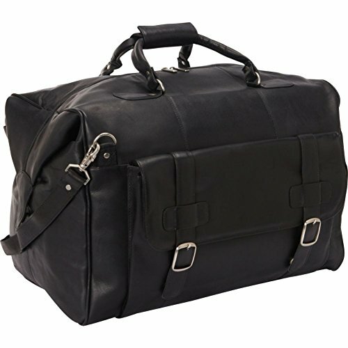 David King 19 Leather Laptop Weekender Duffel