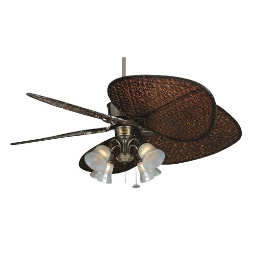 Fanimation 52 Islander 5 Bamboo Blade Ceiling Fan On Popscreen