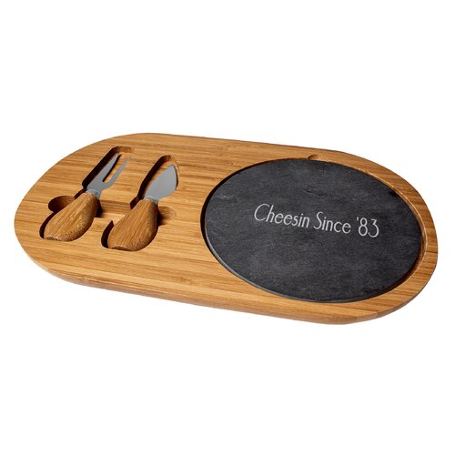 cathys concepts personalized 5 piece cheese board se