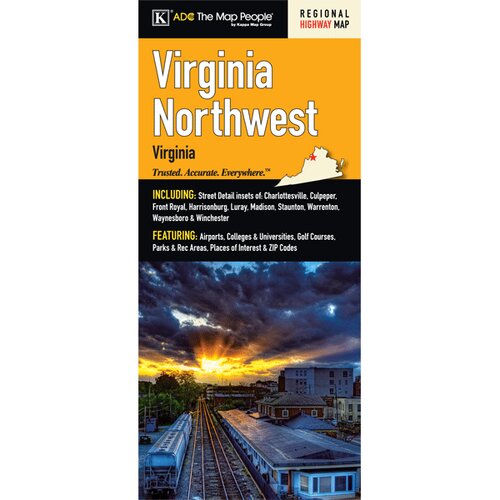 Virginia Northwest Fold Map by Universal Map