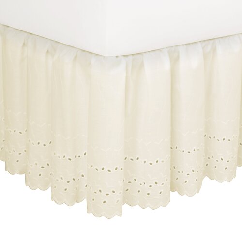 Fresh Ideas 180 Thread Count Eyelet Bed Skirt by Fresh Ideas