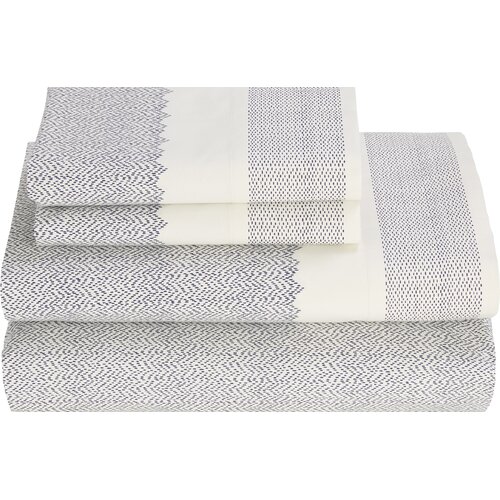 Tommy Hilfiger Monterey Indigo 180 Thread Count Sheet Set