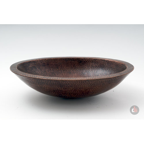 Copper Handmade Bar Vessel Double Wall Oval Bathroom Sink Wayfair ...