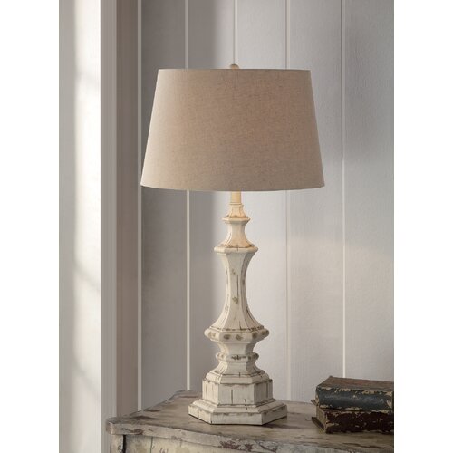 Crestview Wooden Column 34 H Table Lamp with Empire Shade