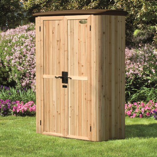 Suncast 5 Ft. W x 3 Ft. D Vertical Cedar Storage Shed 